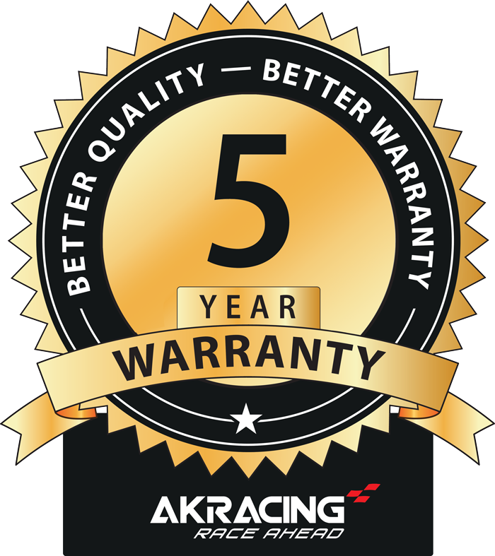 AK Racing 5 Year Warranty
