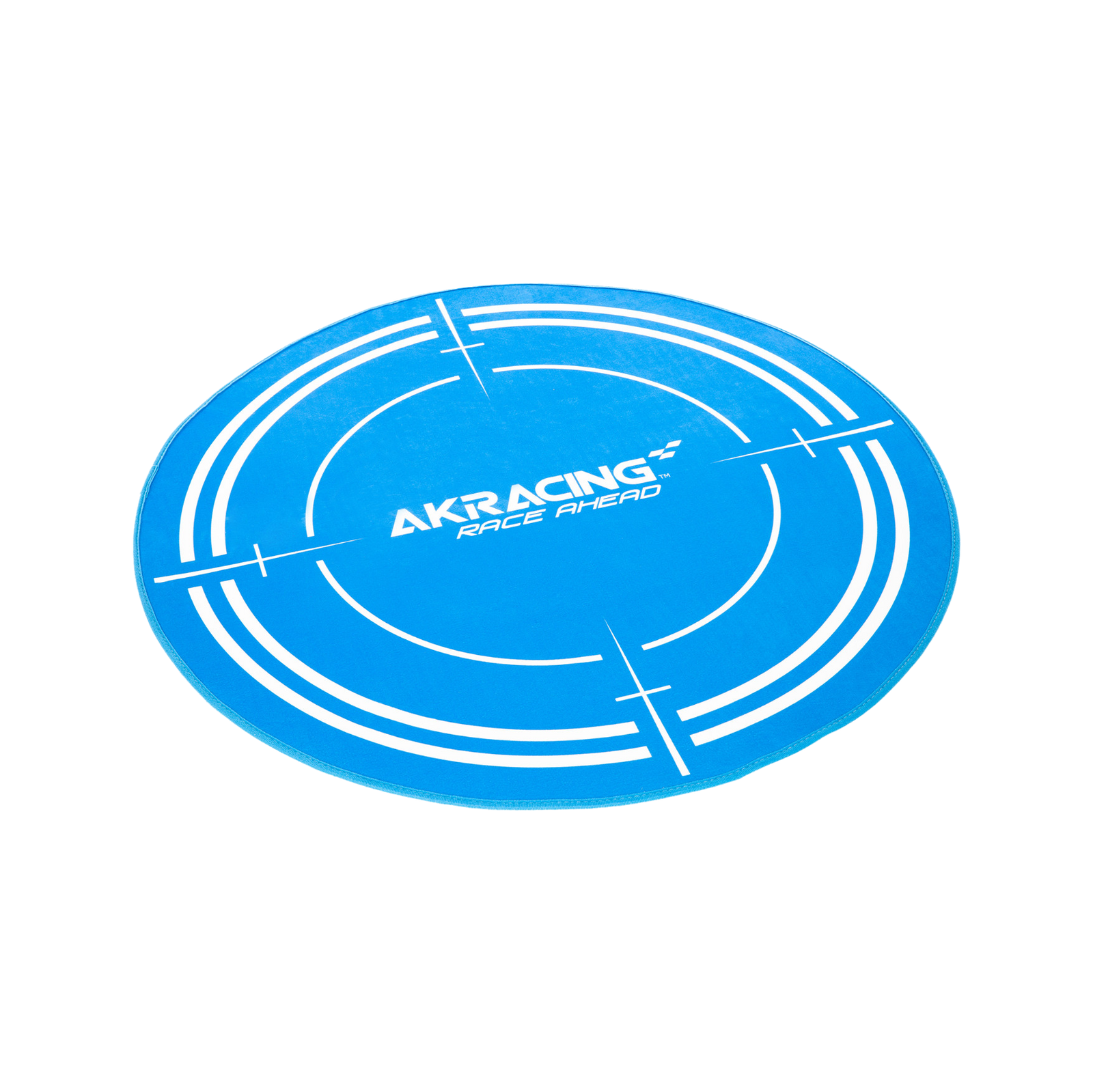 AK Racing Circular Chair Floor Mat - Blue